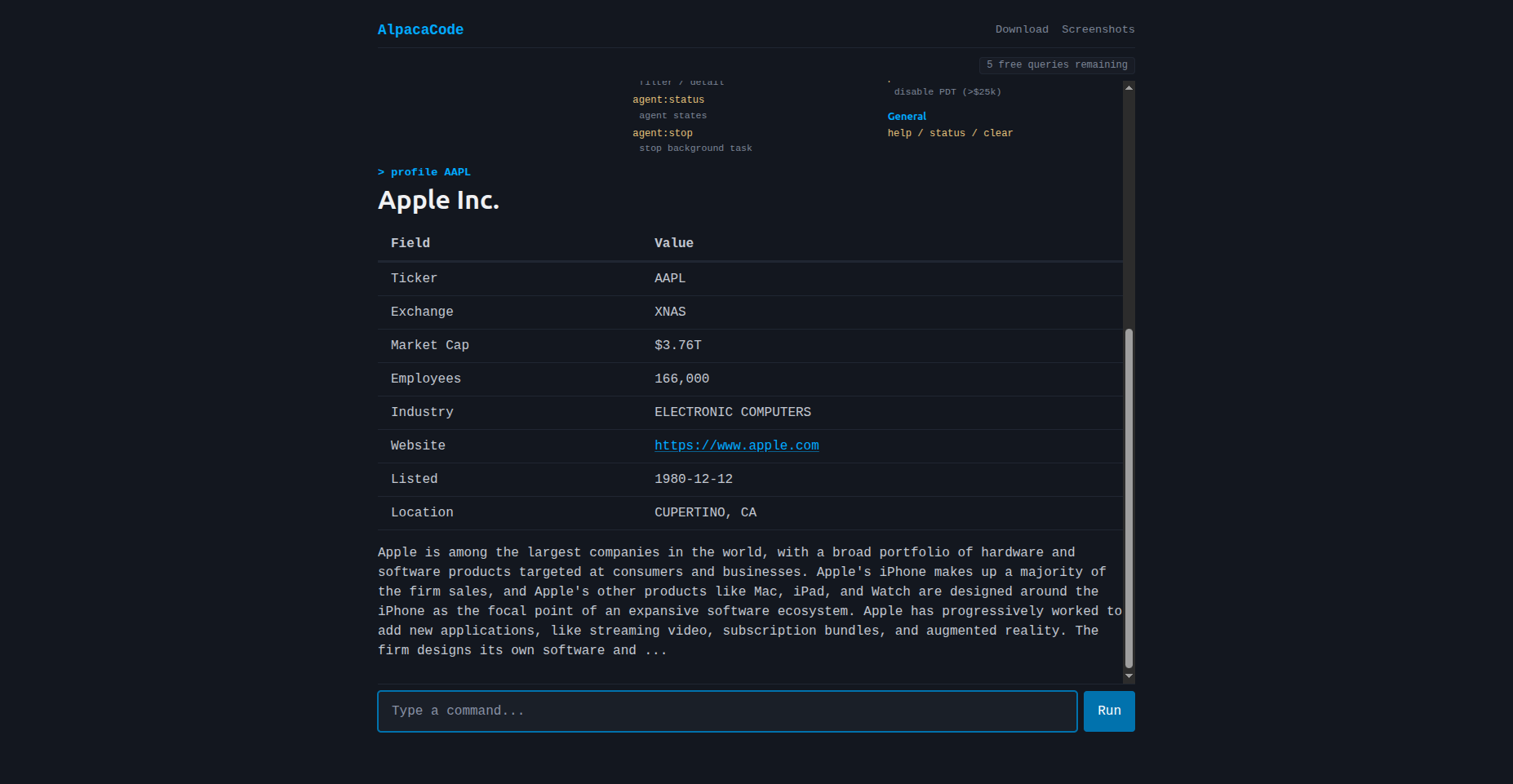 Backtest results — strategy performance